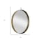 Homeroots 34" Gold Round Iron Framed Accent Mirror 485066 - alternate 7