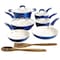 Kenmore Arlington 12 Piece Aluminum Ceramic Coated Nonstick Cookware Set in Metallic Blue 124985.12 - alternate 4