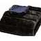 Homeroots 60" X 2" Black Faux Fur Plush Throw Blanket 386749 - alternate 5