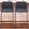 Homeroots Set of Two 30" Black And Brown Faux Leather And Steel Bar Height Bar Chairs 555686 - alternate 8