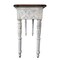 Homeroots 48" Natural and White Solid Wood Distressed Console Table 488795 - alternate 6