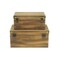 Homeroots Set of Two Natural Wood And Metal Box With Lid, 2PK 489343 - alternate 6