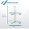 Knape & Vogt Lazy Susan, Polymer, White, 24 in W, 31.5 in H, 24 in L KV.PKN24STW - alternate 5