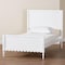 Baxton Studio Roni Modern White Wood Full Platform Bed with Scalloped Edges 256-14082-ZORO - alternate 8