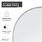 Anzzi Ember Series 74x 34in Framed Arch Fixed Shower Screen Door, Brushed Nickel, 8mm Tempered Clear Glass SD-AZ18-01BN - alternate 20