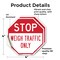 Signmission Stop Weigh Traffic Only, 4 inch X 4 inch, Vinyl Decal, 2PK OC-D-2PACK-4-283 - alternate 4