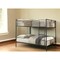 Homeroots 83" X 65" X 68" Sandy Black  Dark Bronze Handbrushed Queen Over Queen Bunk Bed 286143 - alternate 7