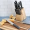 Martha Stewart Everyday 14 Piece Stainless Steel Cutlery and Wood Block Set in Grey 120050.14 - alternate 8