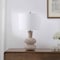 Jonathan Y Matheo 24 in. Modern Minimalist Sculptural Oak-Grain Resin LED Table Lamp, Antique Brown JYL5708A - alternate 9