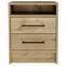 Homeroots Sophisticated and Stylish Light Grey Nightstand 477896 - alternate 1