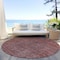 Homeroots 8' Orange And Copper Round Southwestern Washable Indoor Outdoor Area Rug 587076 - alternate 7