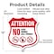Signmission Property Shield Sign No Food No Drinks N, 12 Inch X 12 Inch, Aluminum Metal Sign SHI-A-12-455 - alternate 6