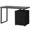 Homeroots 47" Gray and Black Computer Desk With Three Drawers 333512 - alternate 5