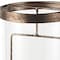 Homeroots 12" Copper Distressed Geometric Metal And Glass Tabletop Hurricane Candle Holder 608558 - alternate 5