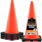 Xpose Safety Traffic Safety Cone, 28 in, PVC Plastic, No Collar, DOT Approved, Orange, 4 pk OTC28-4-X-S - alternate 1