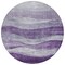Homeroots 8' Lavender And Purple Round Abstract Washable Indoor Outdoor Area Rug 604985 - alternate 9
