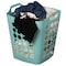 Basicwise Flexible Plastic Laundry Basket - Square Storage Hamper with Side Handles for Easy Carrying QI003857.L.GN - alternate 1