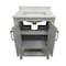 Flash Furniture Vega 24in. Vanity w/Sink, Soft Close Doors & Open Shelf, Carrara Marble, Black Hardware, Gray/White FS-VEGA24-GY-HDBLK-GG - alternate 10