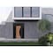 Vdomdoors Front Exterior Prehung Steel Door Ronex1077 Teak 2 Sidelight and Transom Window Sidelite Entry RONEX1077EXD-OAK-W16+36+16 X H80+16-LH-I - alternate 7