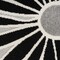 Homeroots 5' Black And White Round Floral Indoor Outdoor Area Rug 545010 - alternate 9