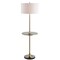 Jonathan Y Luce 59" Metal/Wood LED Floor Lamp with Table, Black/Brass JYL3056A - alternate 1