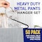 Lifemaster Metal Pants Hanger Set, Non-Slip, Space-Saving, Rubber-Coated, Black, 50PK LMHNMT55 - alternate 7