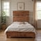 Homeroots Chestnut Live Edge Solid Wood Queen Bed Frame 521071 - alternate 1