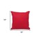 Homeroots 18" Red and White Cotton Reversible Throw Pillow 529292 - alternate 6