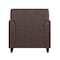 Flash Furniture Contemporary Chair, Brown Back, 30-1/2 in W 29" L 31-1/2" H, Flared, Leather Seat BT-827-1-BN-GG - alternate 10