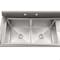 Koolmore 57 in. 16-Gauge 2-Compartment Sink with 18 in. Right drainboard, Bowl Dimensions 18''x18''x14'' KM-SB181814-18R316 - alternate 9