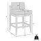 Armen Living Vivid Outdoor Patio Counter Stool in Light Eucalyptus Wood with Taupe Olefin Cushions LCVIBAEUCTP26 - alternate 8