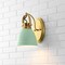 Jonathan Y Phineas 7" 1-Light Adjustable Farmhouse Bohemian Iron LED Vanity Light, Mint Green/Brass Gold JYL1114D - alternate 11
