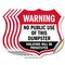 Signmission Dumpster Shield Sign Warning No Public U, 6 inch X 6 inch, Vinyl Decal, 5PK SHI-D-5PACK-6-379 - alternate 1