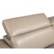 Homeroots 71in Beige And Silver Genuine Leather Love Seat 329719 - alternate 7