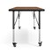 Flash Furniture Commercial Adjustable Height Rectangular Activity Table - Locking Casters-Oak XU-A2460-REC-OAK-T-P-CAS-GG - alternate 10