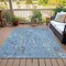 Homeroots 10' X 14' Denim Blue And Gray Abstract Washable Indoor Outdoor Area Rug 632124 - alternate 9