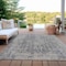 Homeroots 3' X 5' Charcoal And Silver Abstract Washable Indoor Outdoor Area Rug 616604 - alternate 9