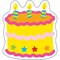 Trend Enterprises Birthday Cake Mini Accents, 36 Pieces, PK6 T10505 - alternate 1