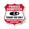 Signmission Private Dumpster Shield Sign Tenant Use, 18 Inch X 18 Inch, Vinyl Decal SHI-D-18-438 - alternate 1