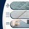 Jonathan Y Leila Moroccan Diamond Trellis Non-Slip Machine-Washable Teal/Ivory 3 ft. x 5 ft. Area Rug CMR101L-3 - alternate 7
