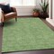 Homeroots 3' X 5' Green And Ivory Geometric Washable Indoor Outdoor Area Rug 602365 - alternate 9