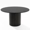 Homeroots 52" Black Solid Wood Pedestal Base Round Top Dining Table 721031 - alternate 1
