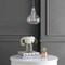 Jonathan Y Ferano 9" Adjustable Metal/Glass LED Pendant, Chrome JYL3519A - alternate 14