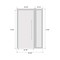 Vdomdoors Metal Double Doors Deux 1713 White Enamel Frosted Glass 1 Sidelight Entry Modern Painted 84x96 (W72 DEUX1713DEXD-BEM-W72+12xH96-LH-I - alternate 5