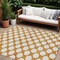 Homeroots 8' X 10' Orange And Ivory Polka Dot Washable Indoor Outdoor Area Rug 595262 - alternate 1