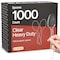 Bakkenmaster Disposable Cutlery Set Heavy-Duty BPA-Free Plastic Spoons, Reusable and Heat-Resistant, 1000PK BK-1000CS - alternate 1