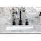 Kingston Brass Widespread Bathroom Faucet with Brass Pop-Up, Matte Black FSC8930KPS - alternate 6