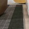 Jonathan Y Vichy Geometric Striped Non-Slip Machine-Washable Black/Ivory 4 ft. x 6 ft. Area Rug WSH122A-4 - alternate 8
