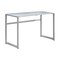Homeroots 48" Silver Glass Computer Desk 333497 - alternate 1