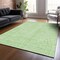 Homeroots 5' X 8' Mint Green And Ivory Geometric Washable Indoor Outdoor Area Rug 600835 - alternate 8